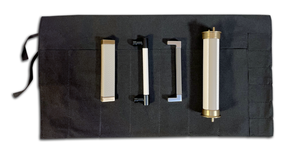 Leather Wrapped Roll-Up Sample