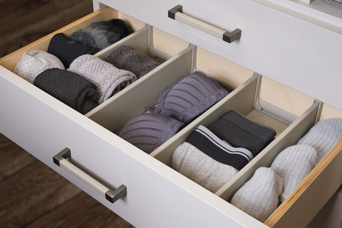 Trimmable Adjustable Drawer Dividers