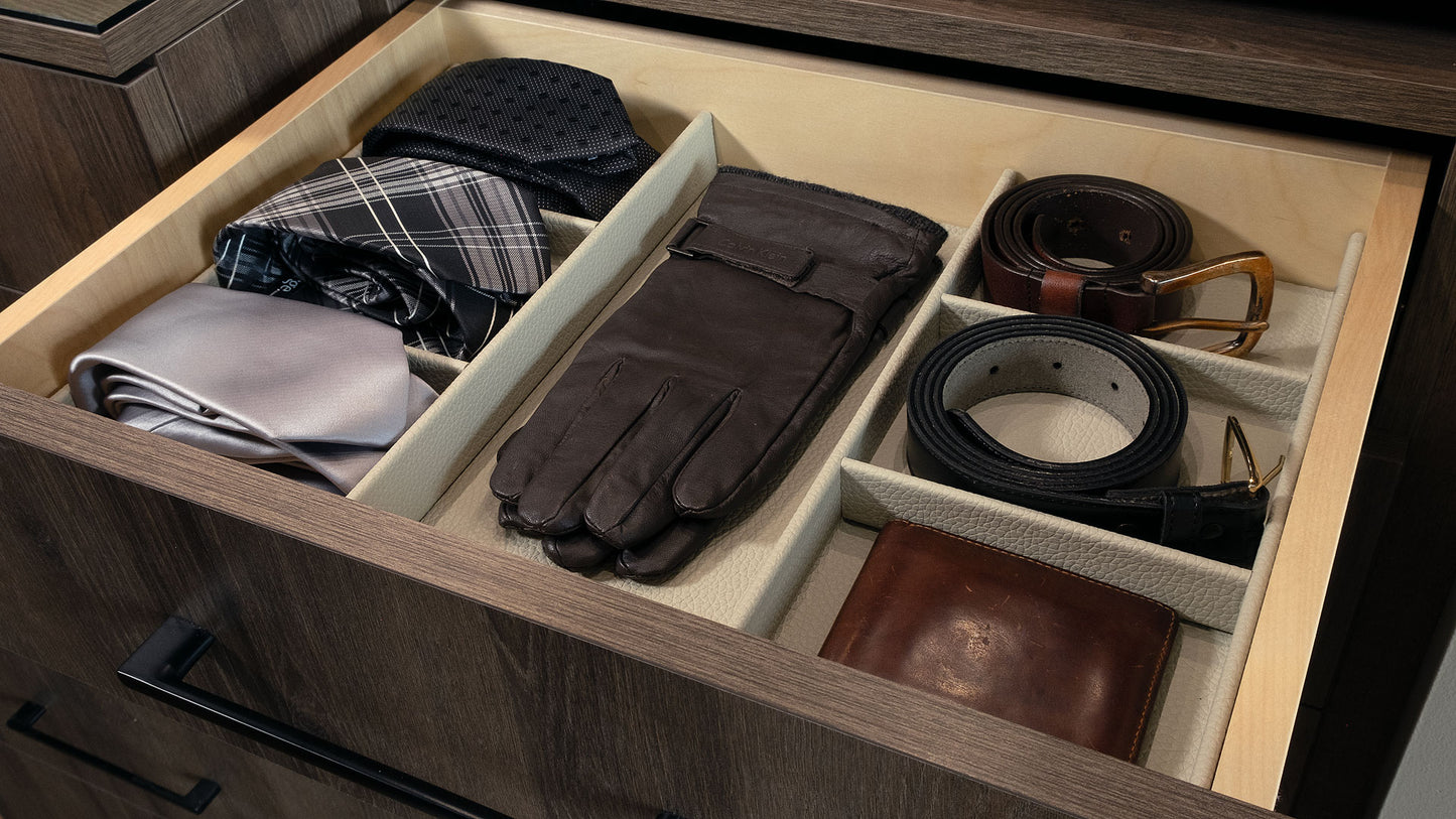 Trimmable Tie and Belt Organiser