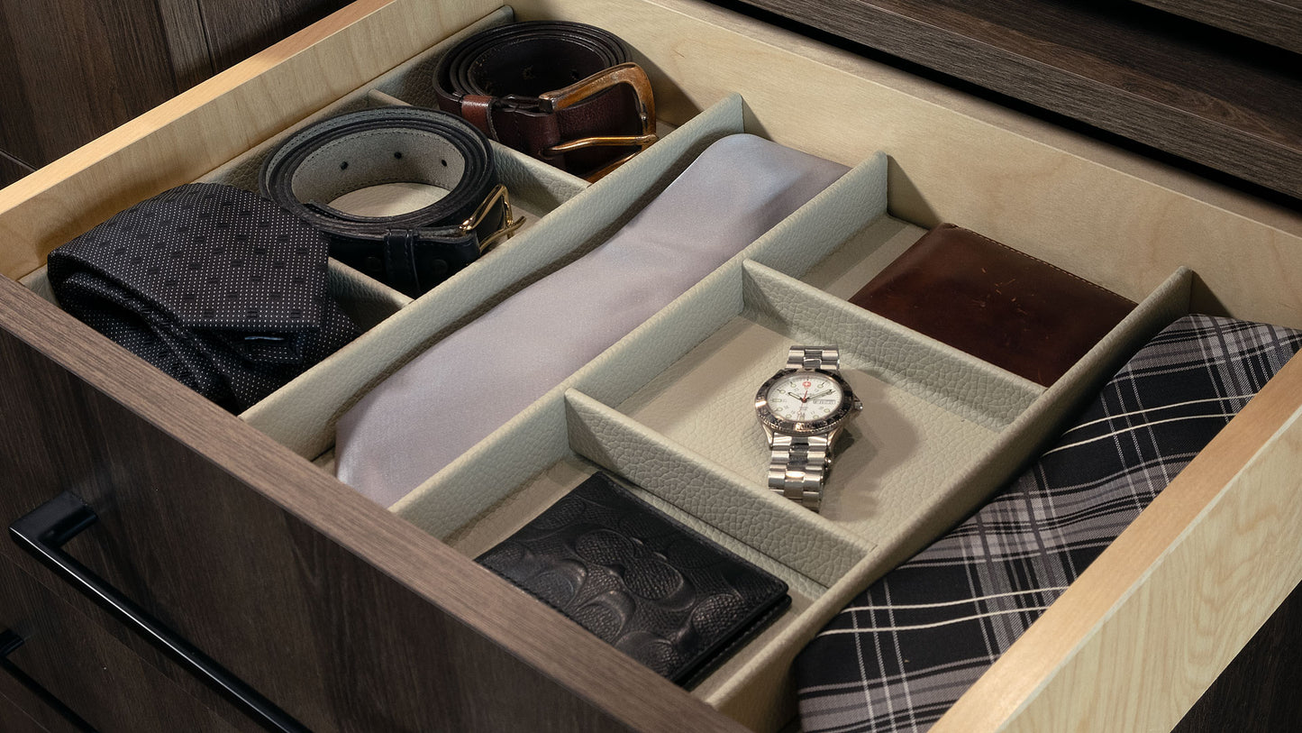 Trimmable Tie and Belt Organiser