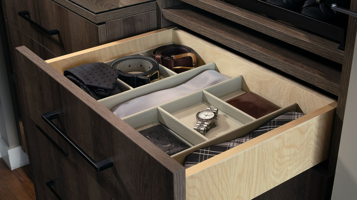 Trimmable Tie and Belt Organiser