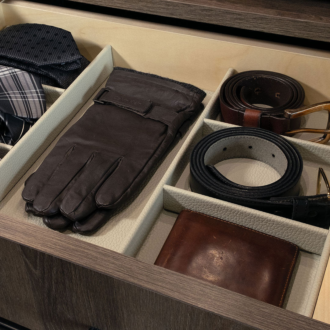 Trimmable Tie and Belt Organiser