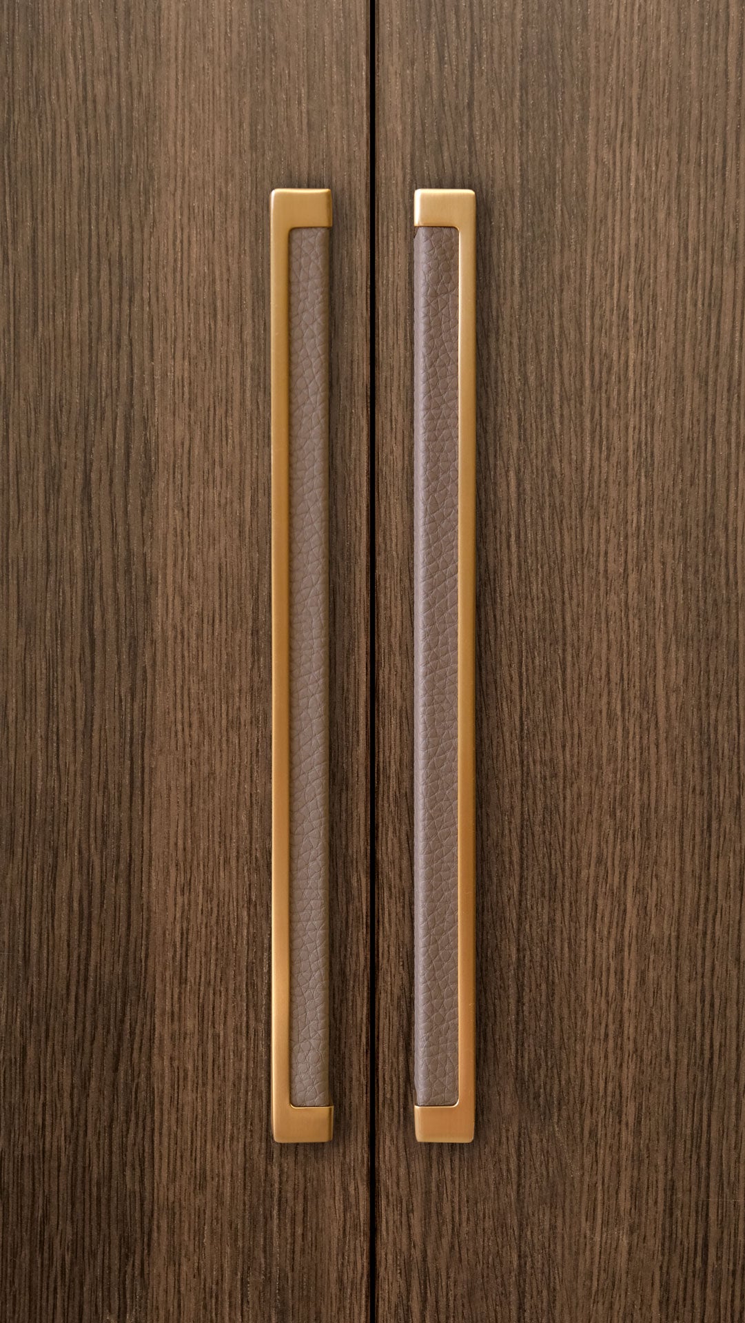 Leather-Wrapped Modern Pull