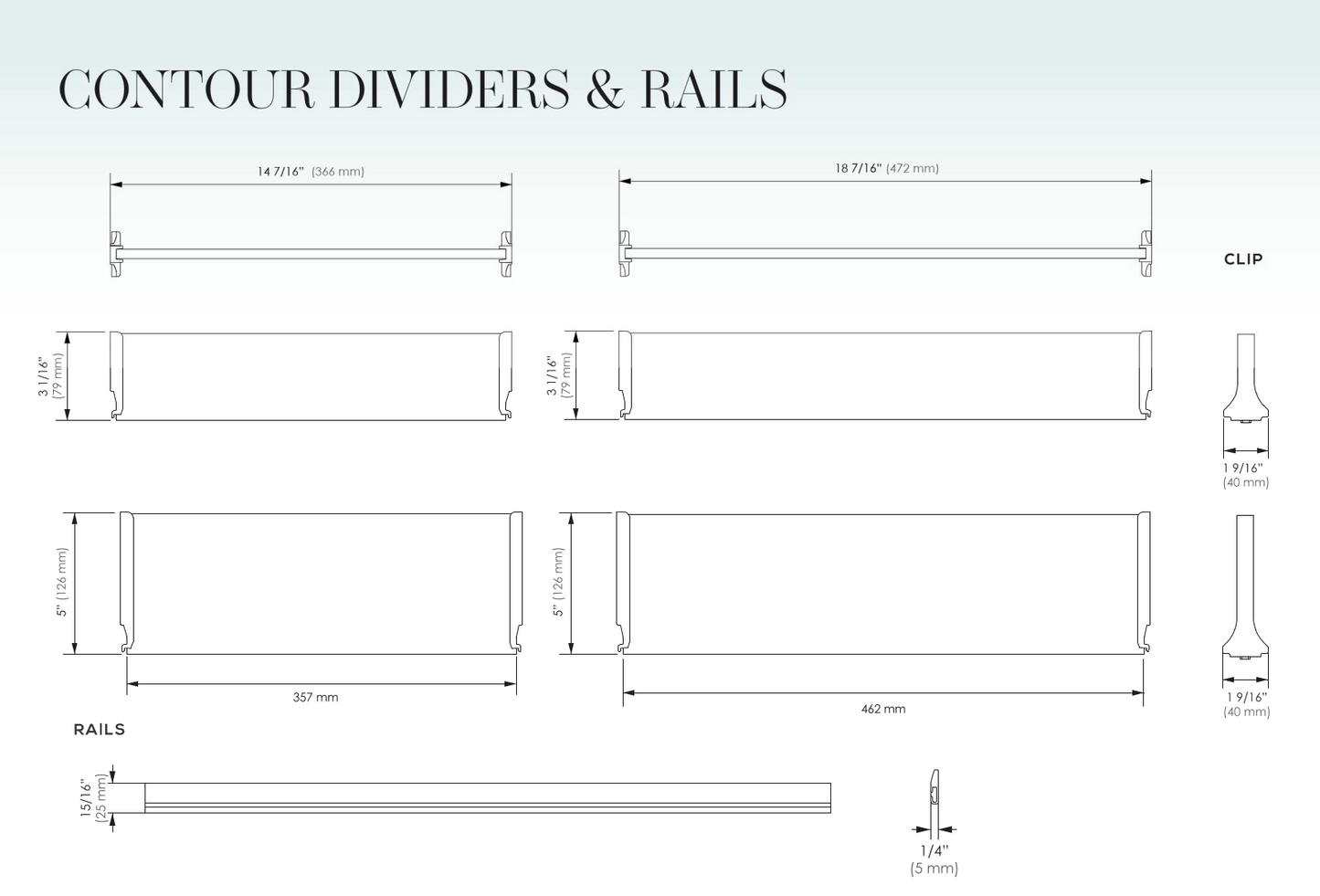 Trimmable Adjustable Drawer Dividers
