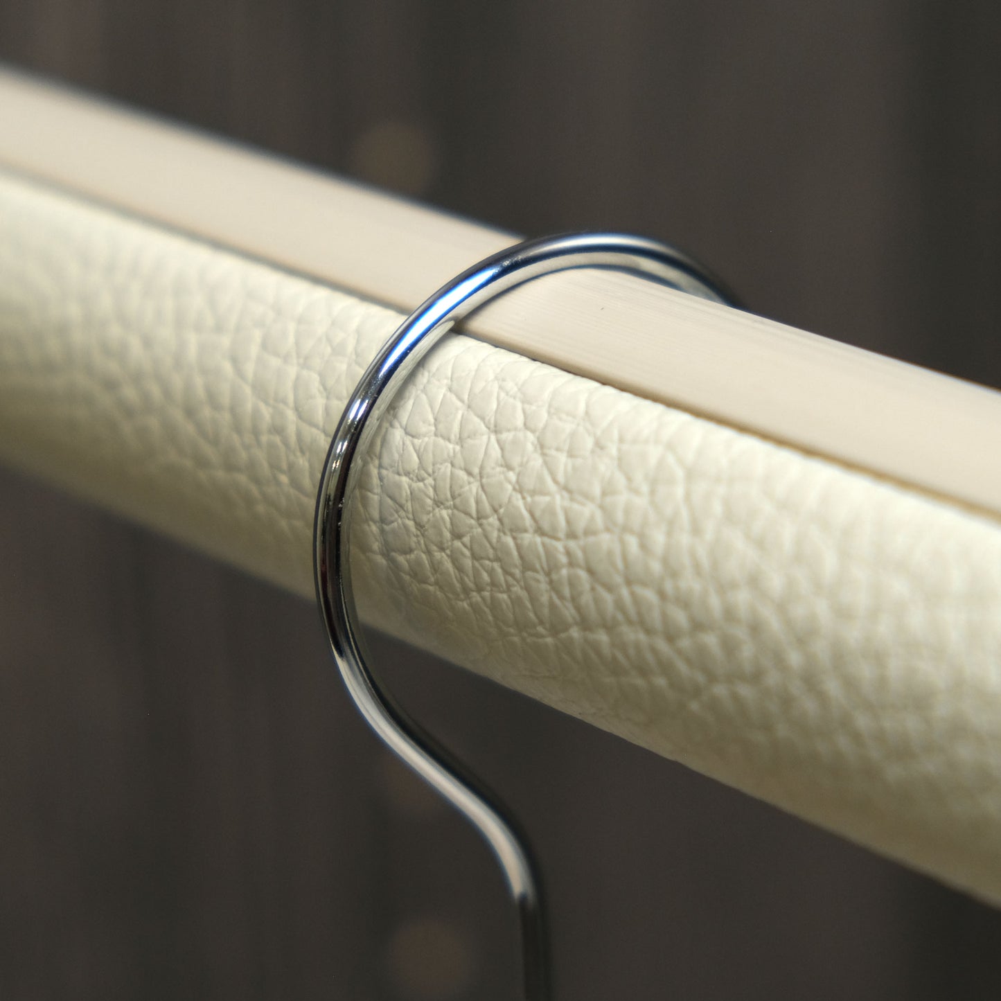 Leather Wrapped Hanging Rod